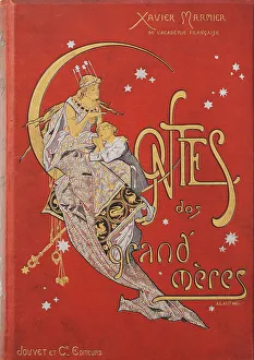 Mucha Prints: Cover design for Contes des Grand Meres by Xavier Marmier