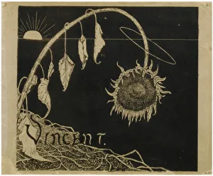 Cover design for the Exhibition of Vincent van Gogh in Amsterdam