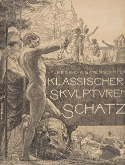 Cover design for Klassischer Skulpturenschatz, late 19th century., late 19th century Cover design for Klassischer Skulpturenschatz, late 19th century., late 19th century