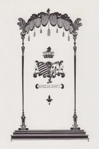 Beardsley Aubrey Prints: Cover Design to Life and Times of Madame du Barry, 1896. Creator: Aubrey Beardsley