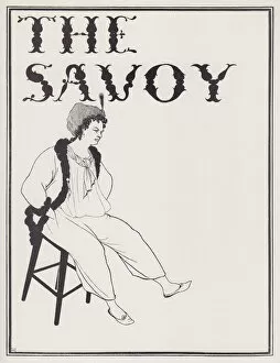 Androgynous Gallery: Cover Design for The Savoy No. 8, 1896. Creator: Aubrey Beardsley