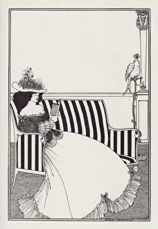 Parrot Collection: Cover Design for Smithers Catalogue of Rare Books, 1896. Creator: Aubrey Beardsley