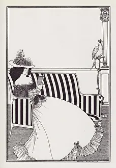 Seat Prints: Cover Design for Smithers Catalogue of Rare Books, 1896. Creator: Aubrey Beardsley