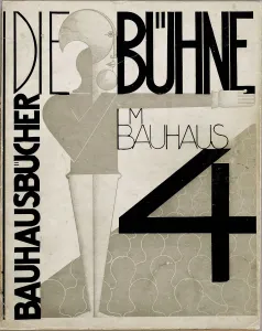 Cover design The stage at the Bauhaus (Die Bühne im Bauhaus), 1925. Creator: Schlemmer Cover design The stage at the Bauhaus (Die Bühne im Bauhaus), 1925. Creator: Schlemmer