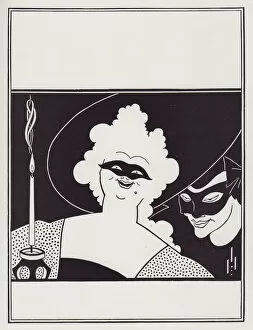 Carnival Collection: Cover Design for The Yellow Book, Vol I, 1894. Creator: Aubrey Beardsley