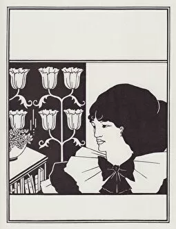 Publishing House Gallery: Cover Design for The Yellow Book, Vol II, 1894. Creator: Aubrey Beardsley