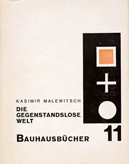 Malevich Prints: Cover of Die gegenstandslose Welt by Kazimir Malevich