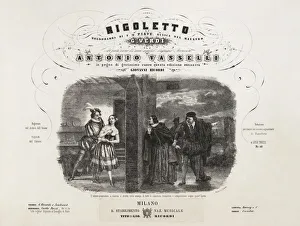 Cover of the first edition of the vocal score of opera Rigoletto by Giuseppe Verdi, 1852