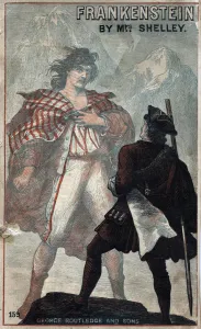 Giant Prints: Cover of Frankenstein, by Mary Shelley, late 19th century