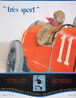 Speed Collection: Front cover illustration from the magazine Tres Sport, July 1922