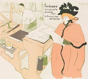 Toulouse Lautrec Collection: Cover for L Estampe originale, Album I, publiee par les Journal des Artistes, 1893