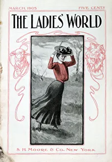 Cover of The Ladies World magazine, American, March 1905. Artist: Unknown Cover of The Ladies World magazine, American, March 1905. Artist: Unknown