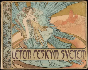 Mucha Prints: Cover 'Letem ceskym svetem', 1898. Creator: Mucha, Alfons Marie (1860-1939)