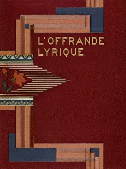 Book Cover Prints: Cover of L'Offrande Lyrique, 1925