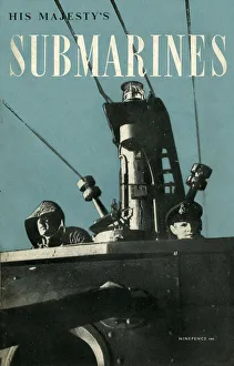 Front cover of His Majestys Submarines, 1945. Creator: Unknown