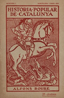 St George Gallery: Cover of n.1 illustrated book of May 3, 1919 of the Historia Popular de Catalunya