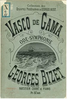 Bizet Collection: Cover of the ode-symphony Vasco de Gama by Georges Bizet, 1880