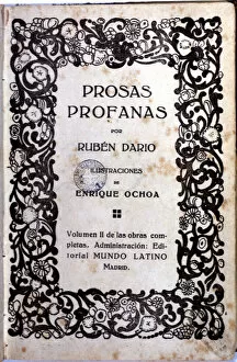 Images Dated 12th May 2007: Cover of the play Prosas Profanas