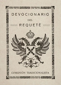 Civil Collection: Cover of the Prayer of the Requete approved by the Ecclesiastical Authority in Burgos