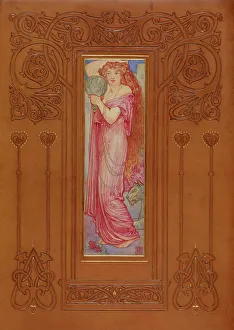 Cover of Recuyell of the Historyes of Troye, volume 2, 1892. Creator: Cedric Chivers. Cover of Recuyell of the Historyes of Troye, volume 2, 1892. Creator: Cedric Chivers
