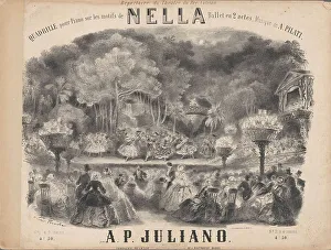 Pilate Prints: Cover of the score of the ballet Nella by Auguste Pilati