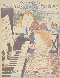 Maurice 1870 1943 Prints: Cover of the score of Mazurka sentimentale by Andre Rossignol, 1903