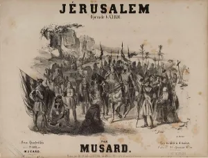 Verdi Prints: Cover of the score of the opera Jérusalem by Giuseppe Verdi