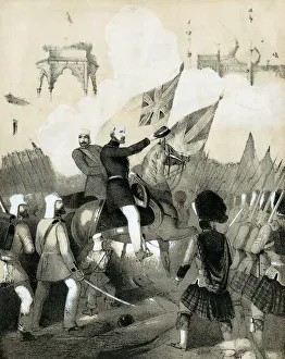 Sir Robert Napier Gallery: Cover of sheet music of The Battle March of Delhi, c1860