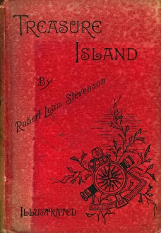 Robert Louis Balfour Gallery: Cover of Treasure Island by Robert Louis Stevenson, 1886