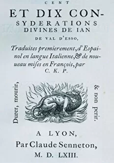Cover of the work Ciento diez consideraciones divinas (One hundred and ten divine