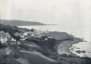 The Lizard Gallery: Coverack - The Cove and Village, 1895