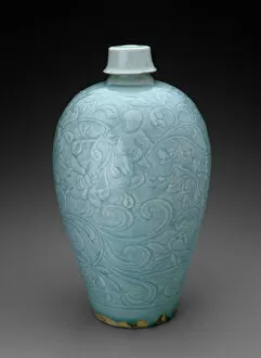 Vines Gallery: Covered Bottle-Vase (Meiping) with Children among Blossoming