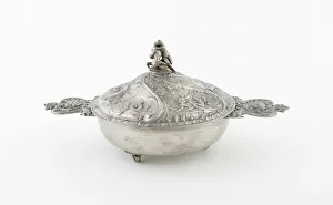 Covered Bowl (Ecuelle) with Representations of French Rivers, France, 1878 / 1892