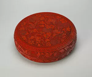 Covered Box with Butterflies, Gourds, and... Qing dynasty
