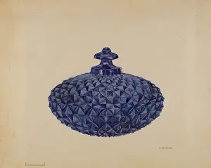 Butter Prints: Covered Butter Dish, c. 1936. Creator: Gertrude Lemberg