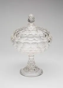 Compote Prints: Covered Compote, c. 1850. Creator: Pittsburgh Glass Company