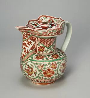 Covered Ewer with Dragons and Peonies, Ming dynasty, 16th cent