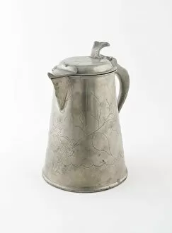 Covered Flagon with Spout, Sweden, 1820. Creator: Unknown