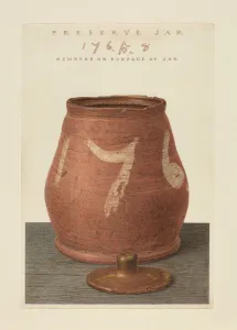 Preserve Jar Prints: Covered Jar, 1939. Creator: John Matulis