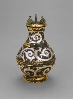 Inlay Gallery: Covered Jar (Hu), Eastern Zhou dynasty, Warring States period, late 4th / 3rd cent. B.C