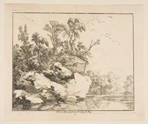 Laurent De La Hire Prints: The Covered Rocks, 1640. Creator: Laurent de la Hyre
