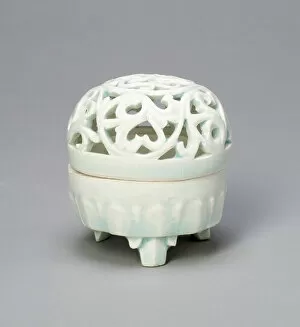 Tendril Gallery: Covered Tripod Incense Burner (Censer) with Foliate Scrolls