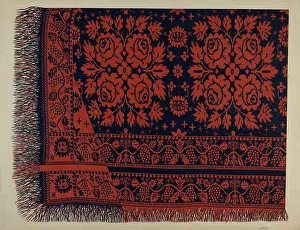 Coverlet Prints: Coverlet, 1935/1942. Creator: Edward White