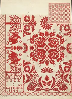 Weave Prints: Coverlet, 1935 / 1942. Creator: Howard H. Sherman