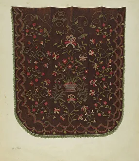 Trim Prints: Coverlet, 1935/1942. Creator: Mae A. Clarke