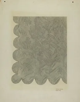 Coverlet Prints: Coverlet, 1935/1942. Creators: Josephine Prado, Randolph Atkinson