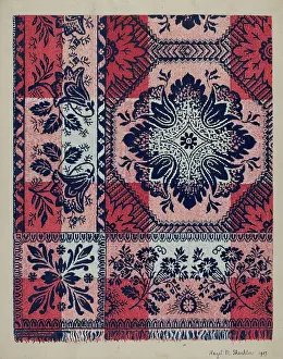 Fringe Prints: Coverlet, 1937. Creator: Hazel Sheckler