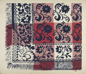 Atkinson Ralph Prints: Coverlet, 1937. Creator: Ralph Atkinson