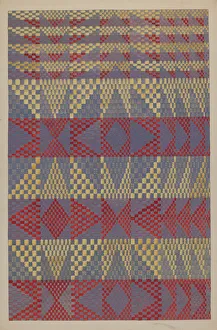 Bedclothes Gallery: Coverlet, c. 1936. Creator: Dorothy Posten