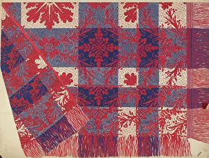 Coverlet Prints: Coverlet, c. 1936. Creator: Edward White